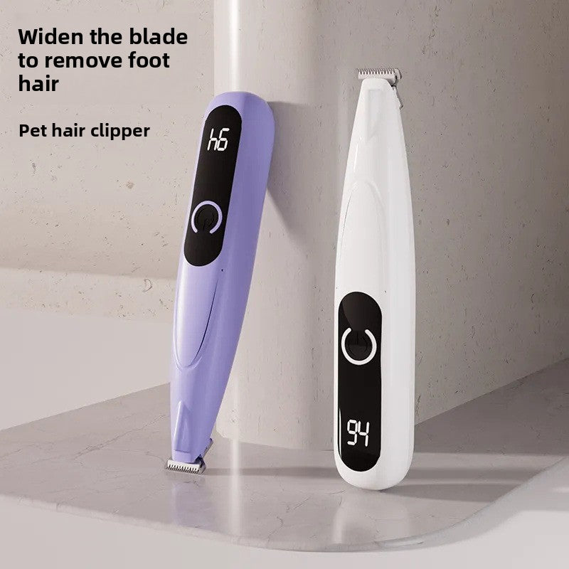 Pet foot shaving device