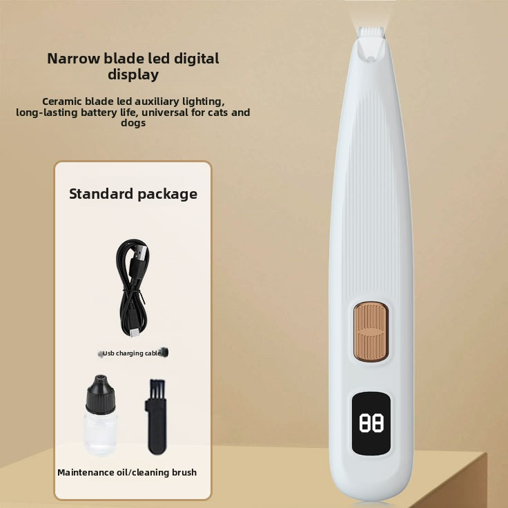 Pet foot shaving device