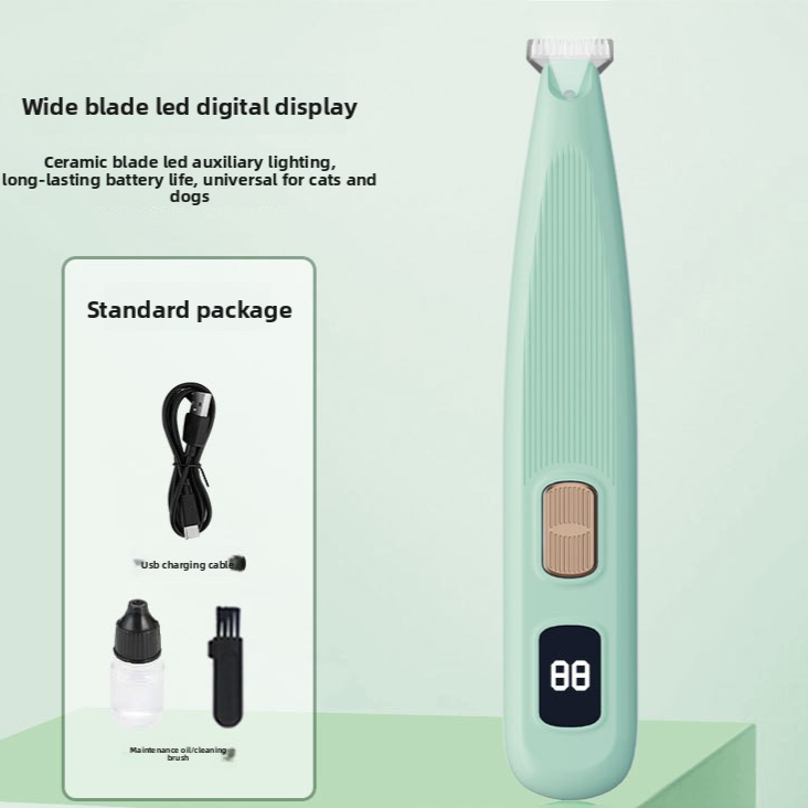 Pet foot shaving device