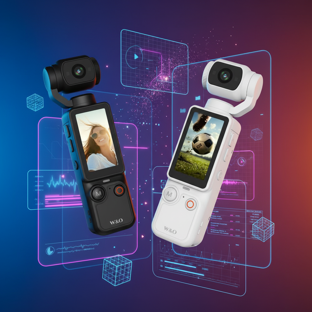 Gimbal Camera Futuristic Background